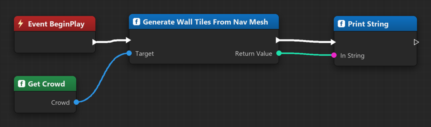 Generate Wall Tiles From Nav Mesh node